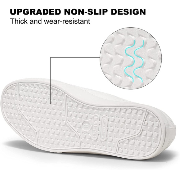 Layer 8 outdoor shoes. All White. Flexible. Easy to clean. Last size 10. - Picture 8 of 10
